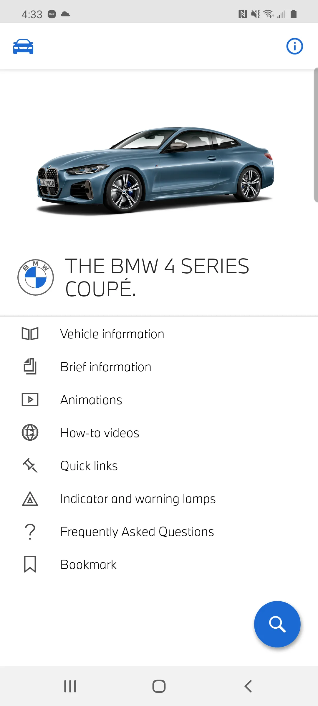 BMW Driver's Guide | Indus Appstore | Screenshot