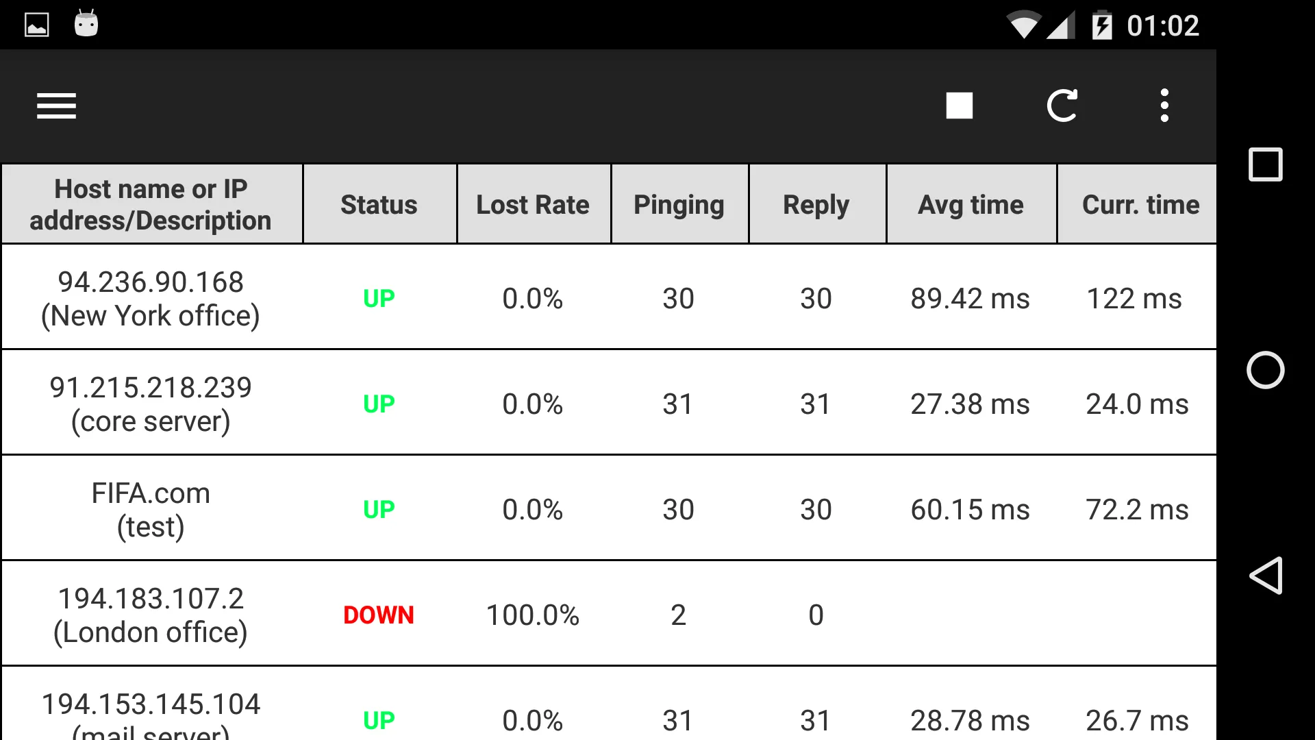 Ping(Host) Monitor | Indus Appstore | Screenshot