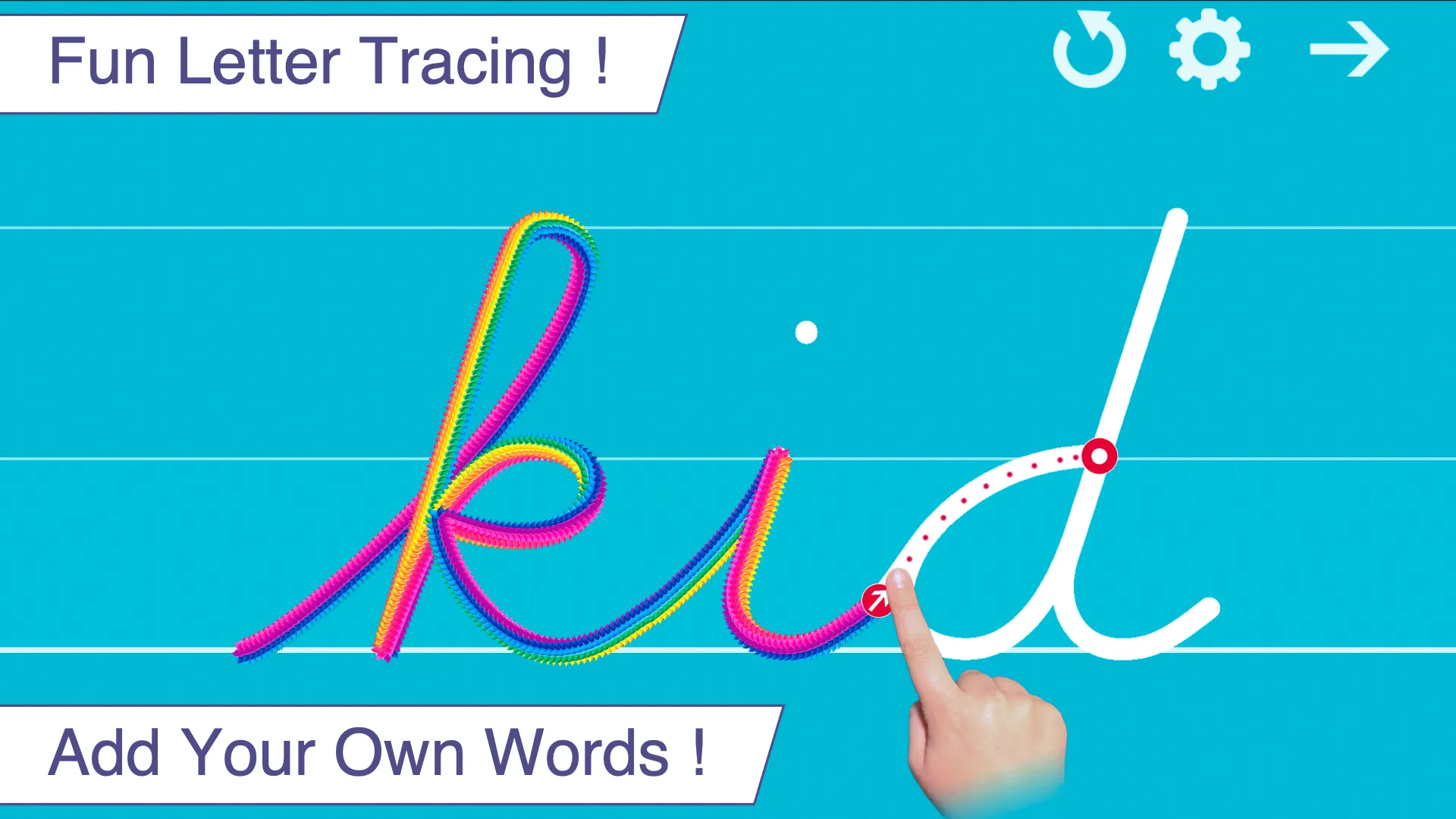 Cursive Letters Writing Wizard | Indus Appstore | Screenshot