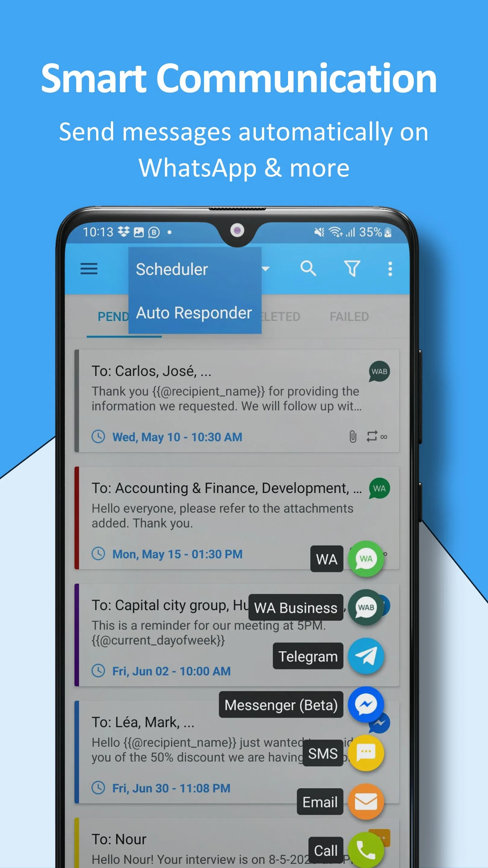 SKEDit: Auto Message Scheduler | Indus Appstore | Screenshot