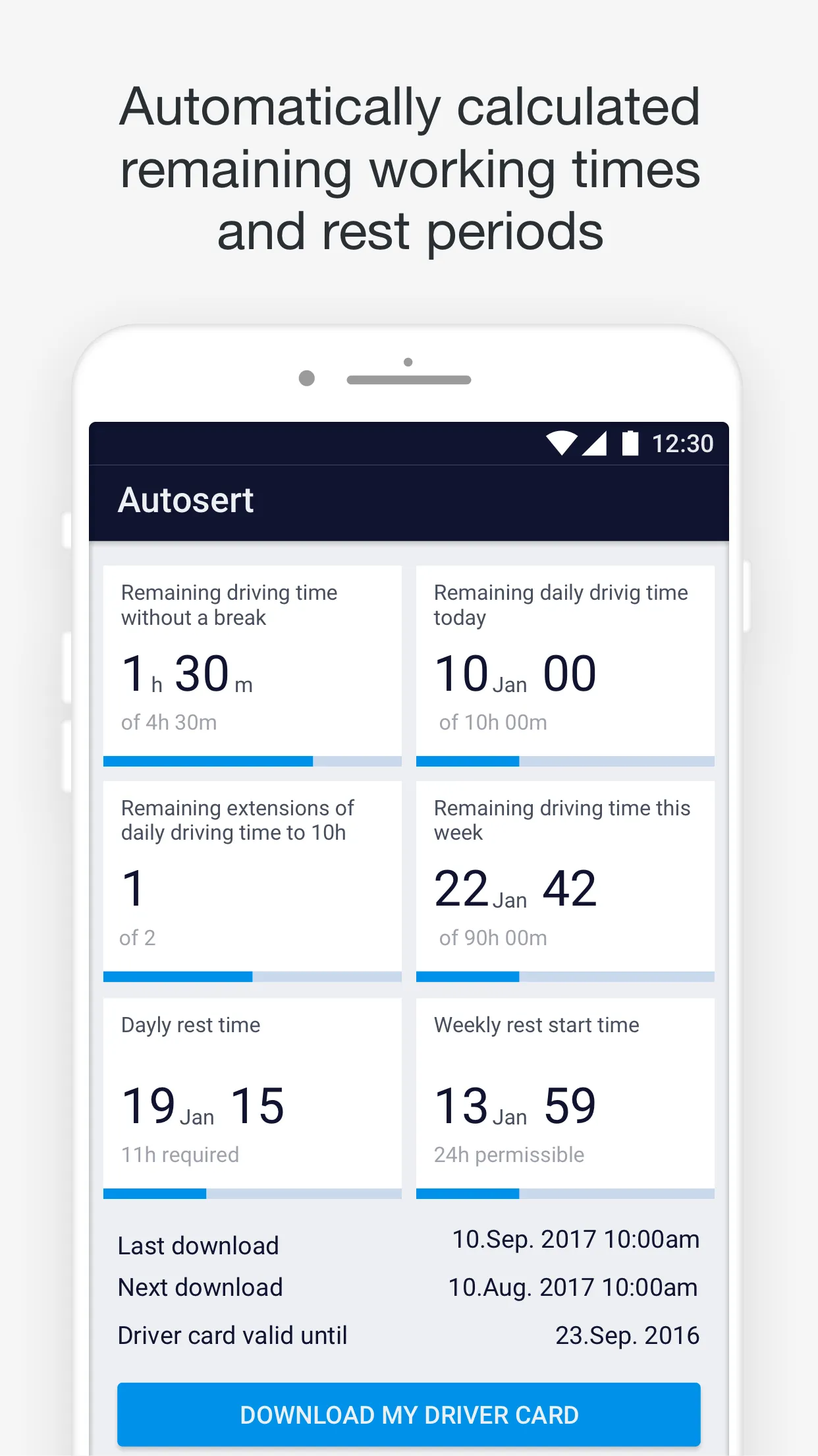 Autosert Tacho | Indus Appstore | Screenshot