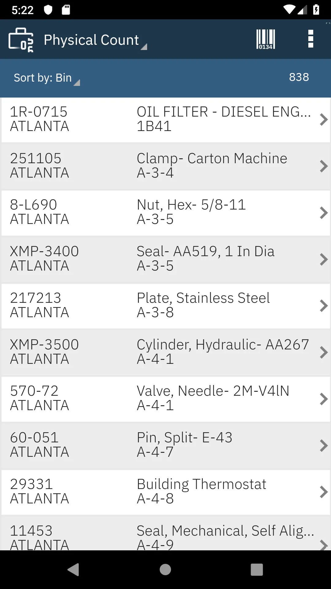 IBM Maximo Cycle Counts | Indus Appstore | Screenshot