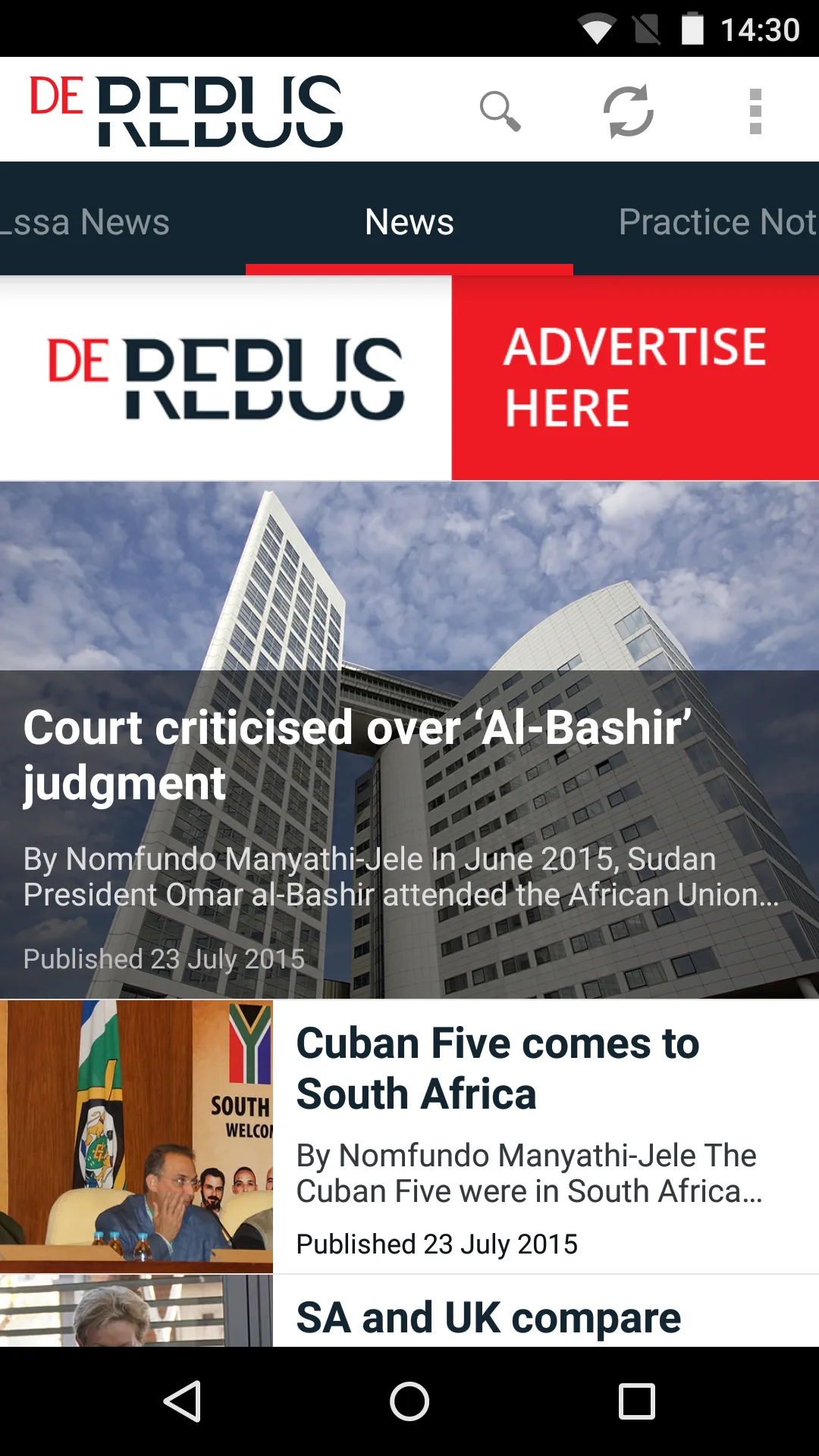 De Rebus, SA attorneys journal | Indus Appstore | Screenshot