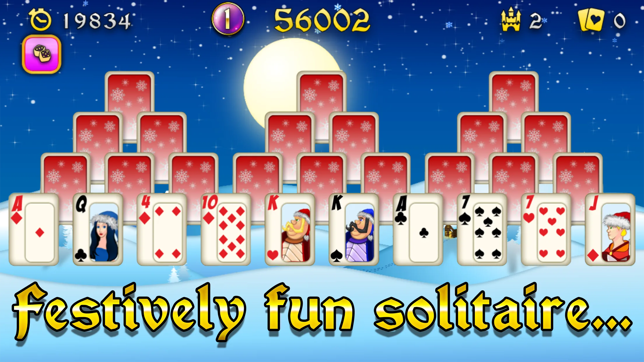 Christmas Solitaire Tri-Peaks | Indus Appstore | Screenshot