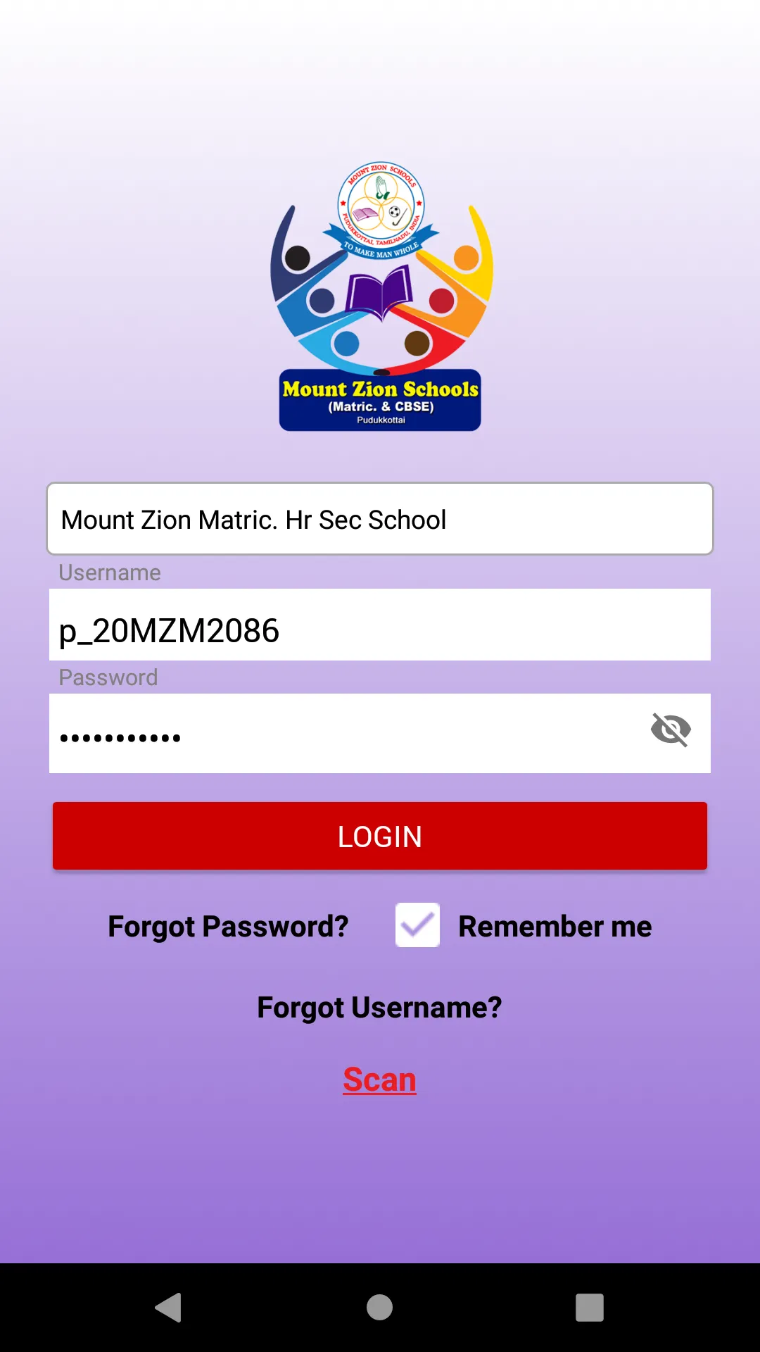 Mount Zion Schools Parent Port | Indus Appstore | Screenshot