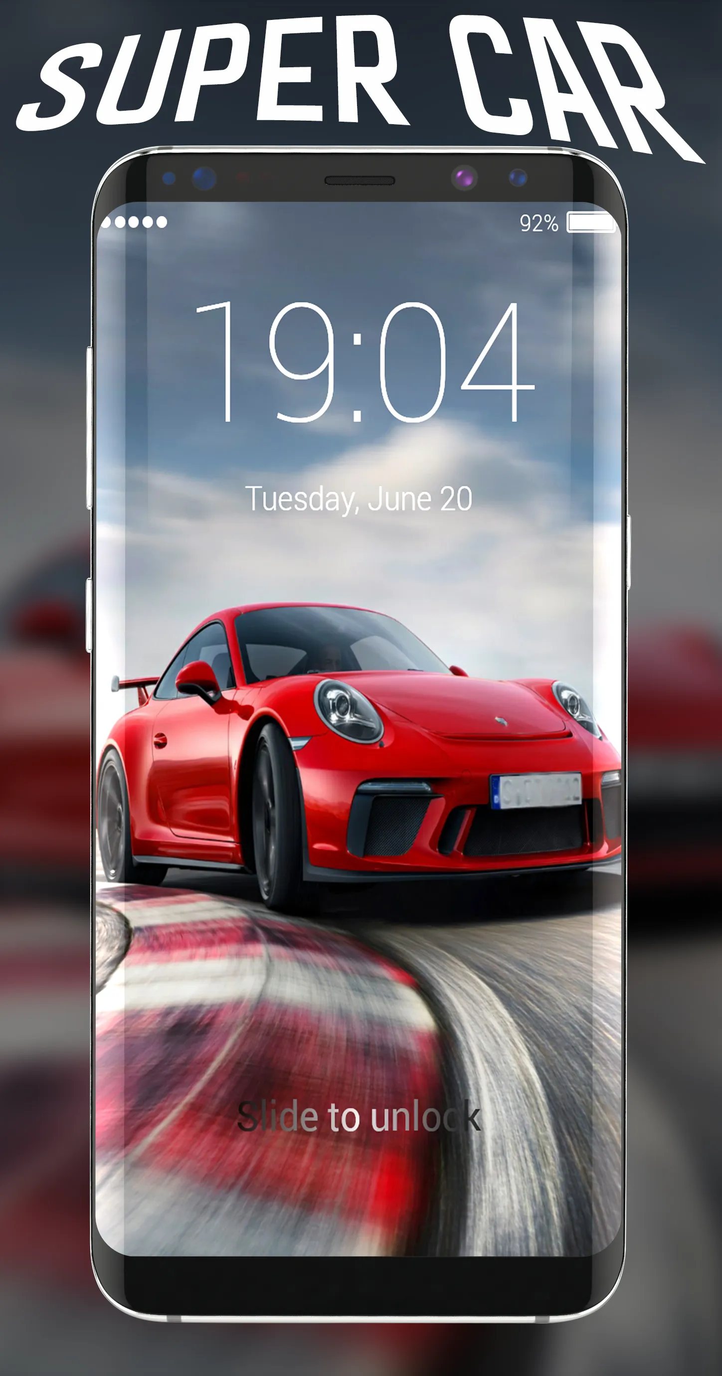 Supercar Lock Screen | Indus Appstore | Screenshot