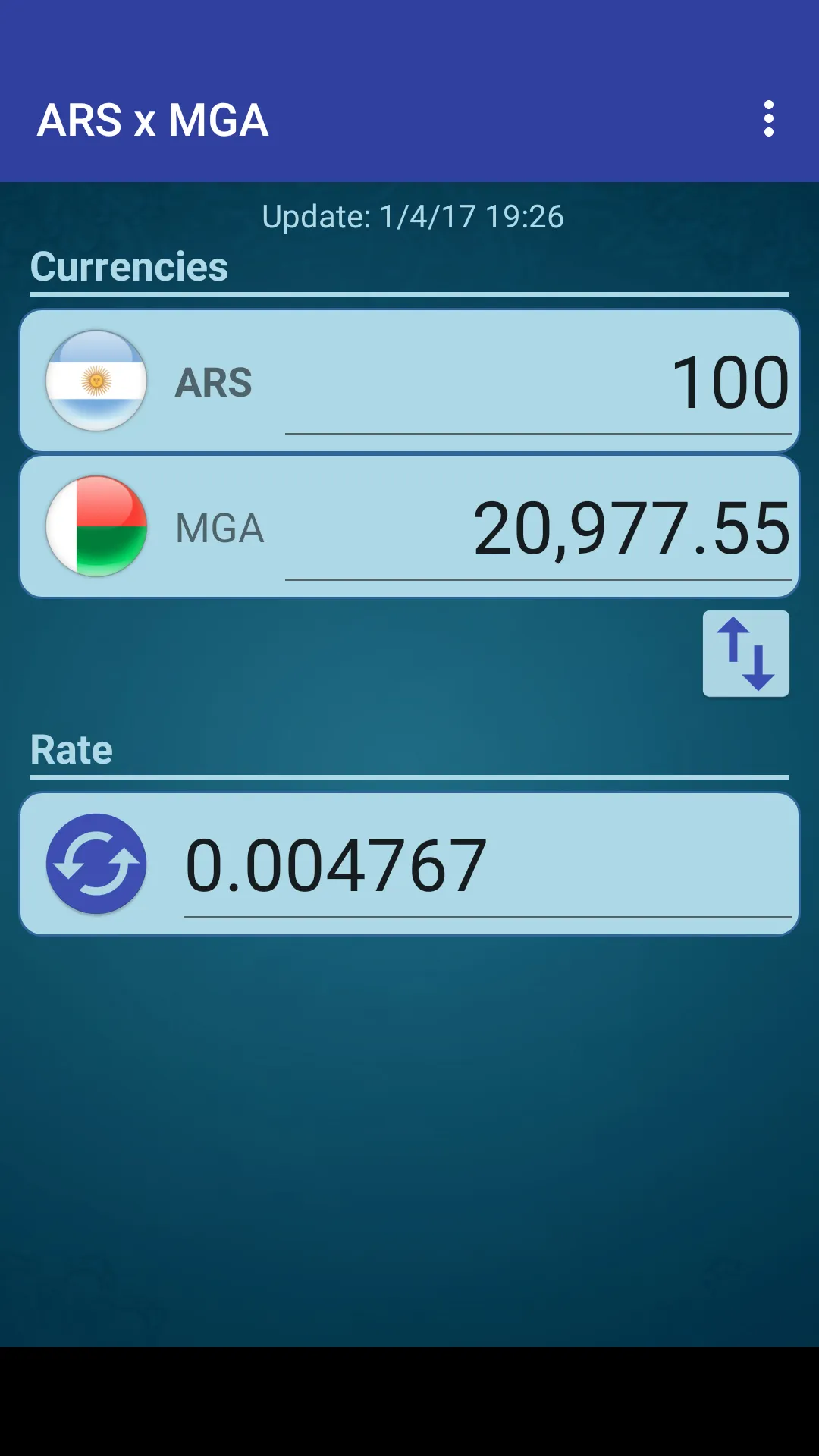 Arg. Peso x Malagasy Ariary | Indus Appstore | Screenshot