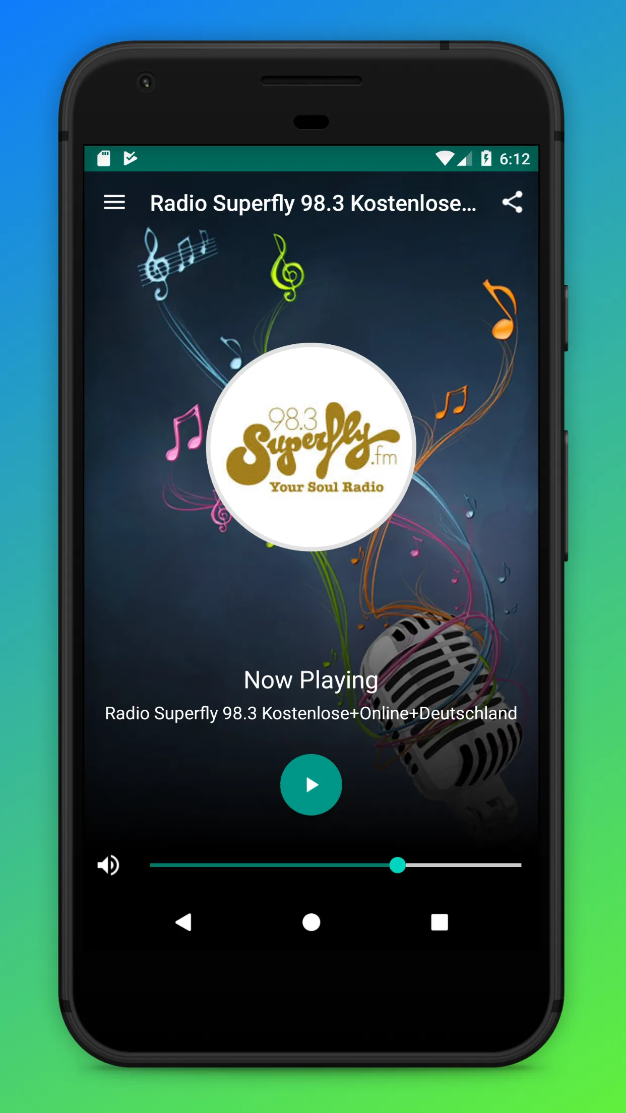 Radio Superfly App Österreich | Indus Appstore | Screenshot