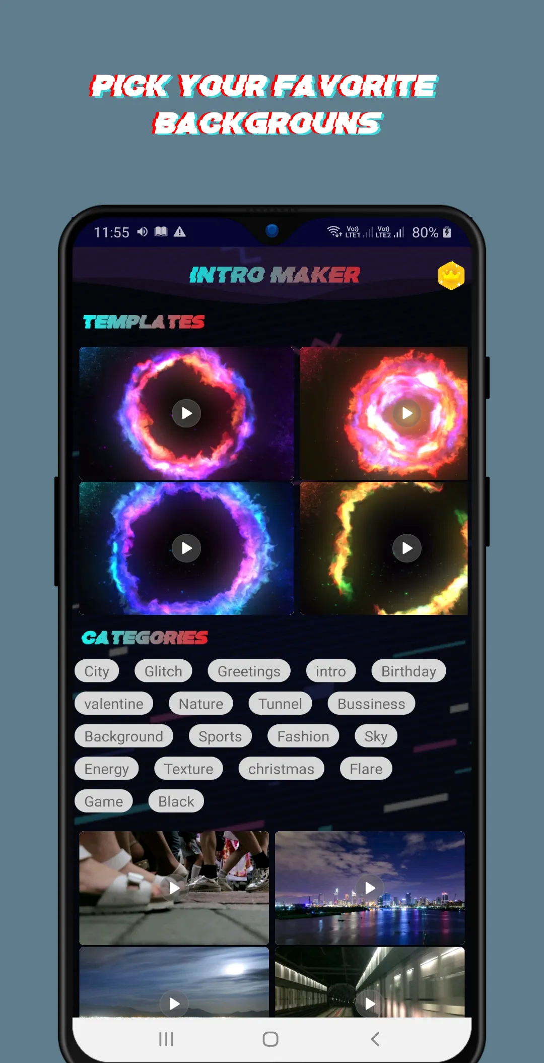 Glitch Intro Maker | Indus Appstore | Screenshot