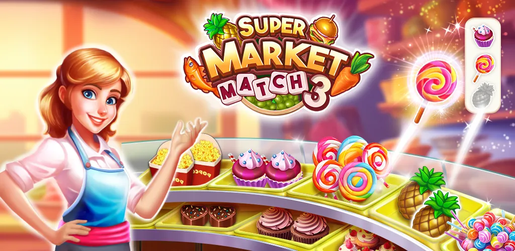 Supermarket Match 3 Game | Indus Appstore | Screenshot