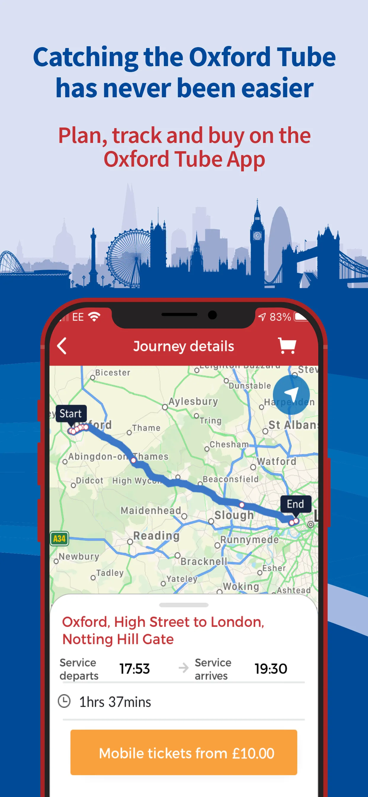 Oxford Tube: Plan>Track>Buy | Indus Appstore | Screenshot