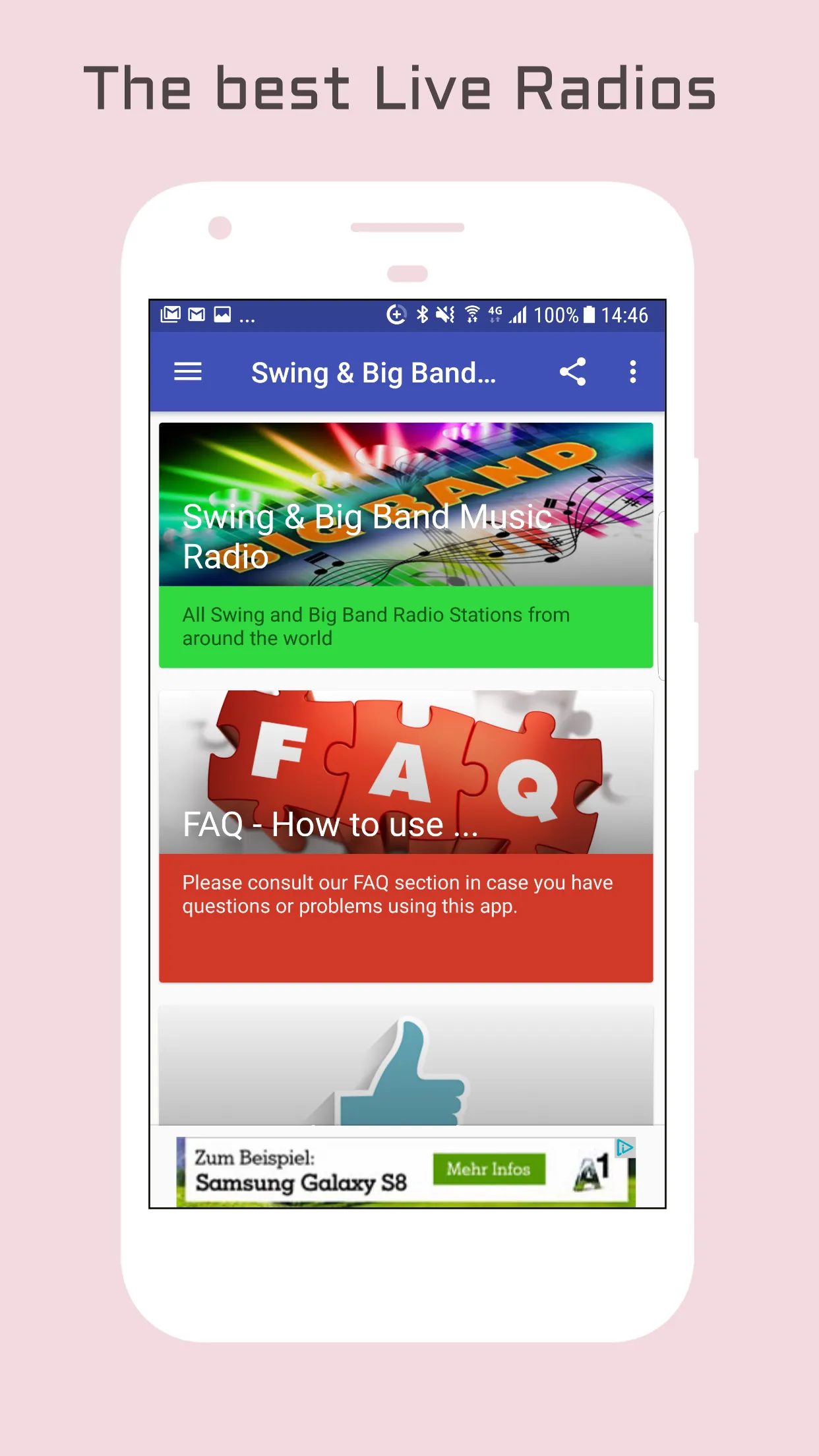 Swing & Big Band Music Radio | Indus Appstore | Screenshot