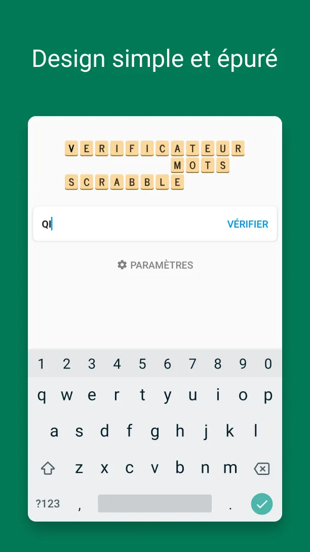 Verificateur Mots SCRABBLE | Indus Appstore | Screenshot