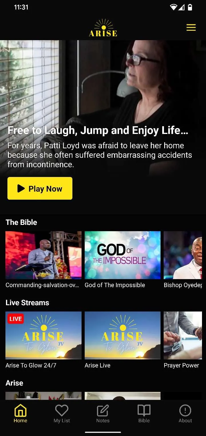 Arise To Glow TV | Indus Appstore | Screenshot