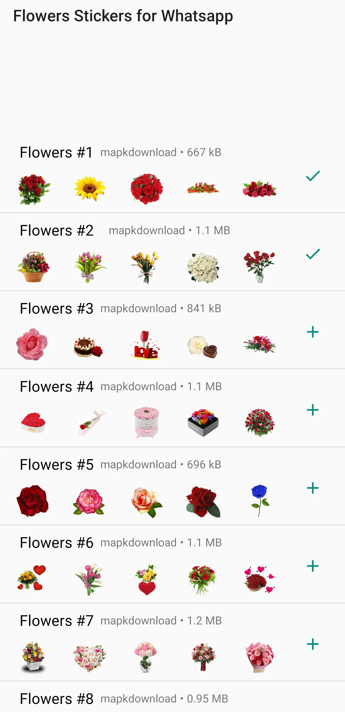 WASticker Flowers Stickers | Indus Appstore | Screenshot