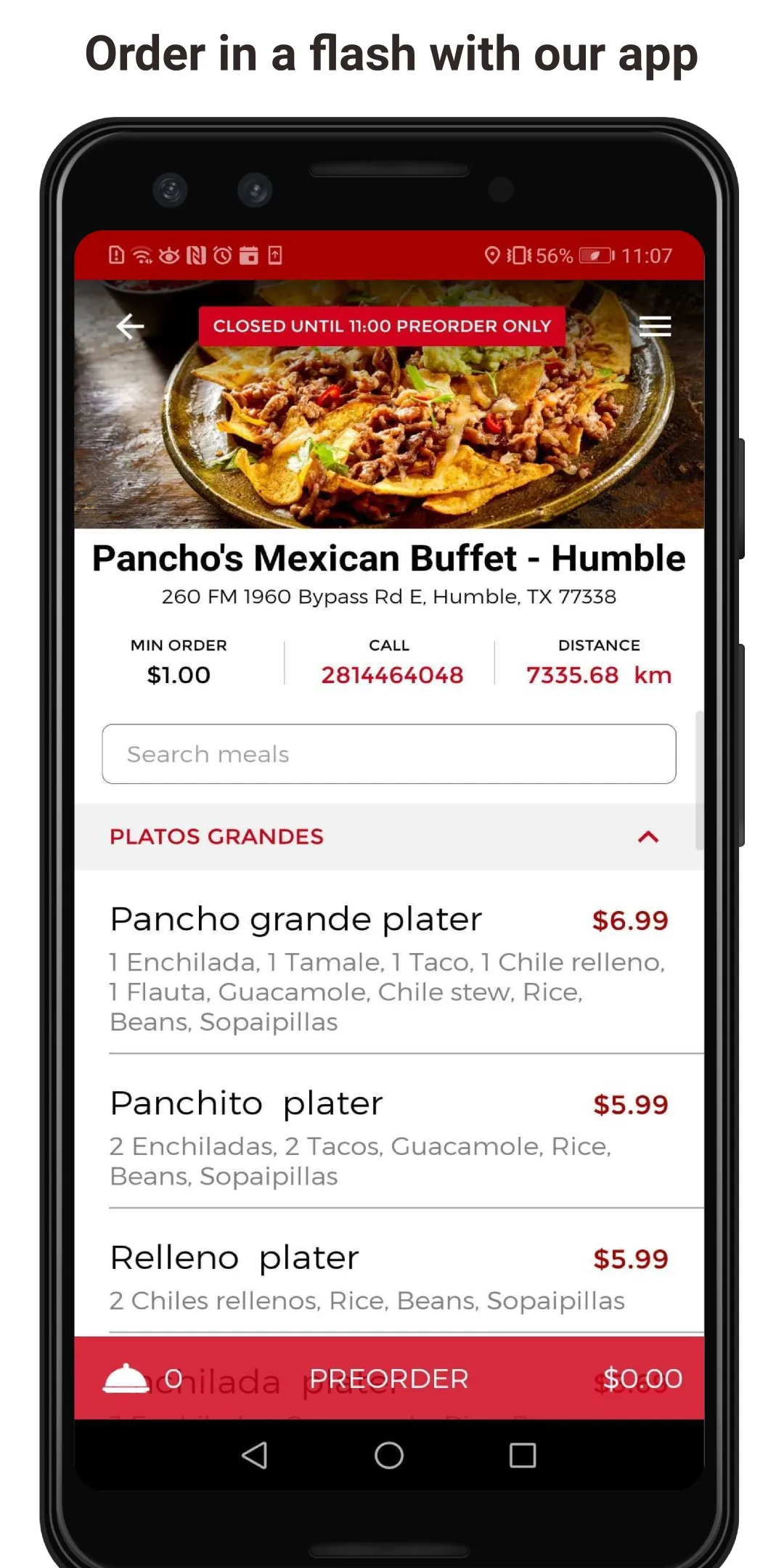 Pancho's Mexican Buffet | Indus Appstore | Screenshot