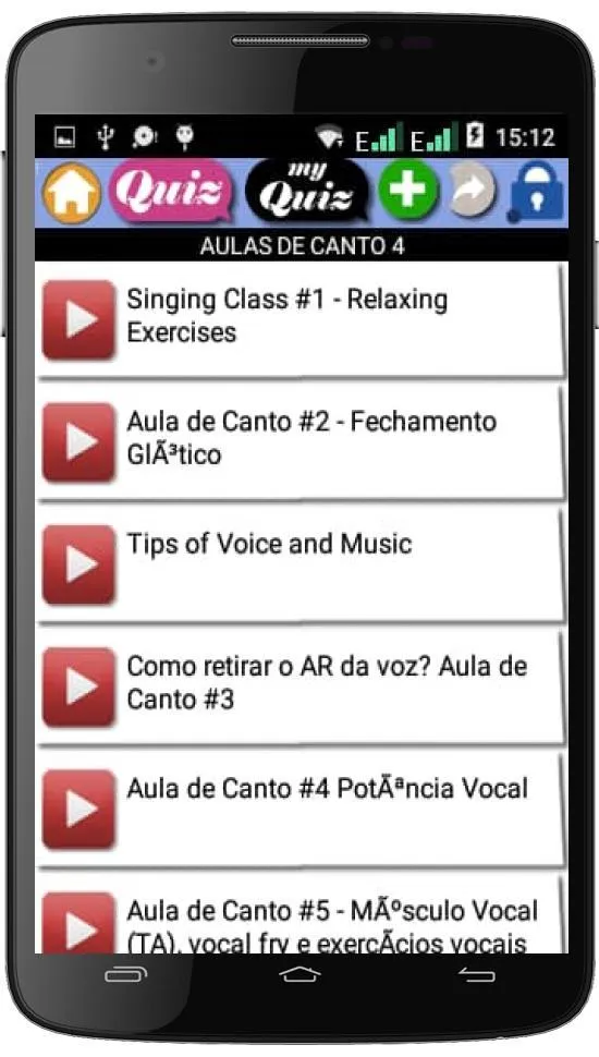 Aulas de canto | Indus Appstore | Screenshot