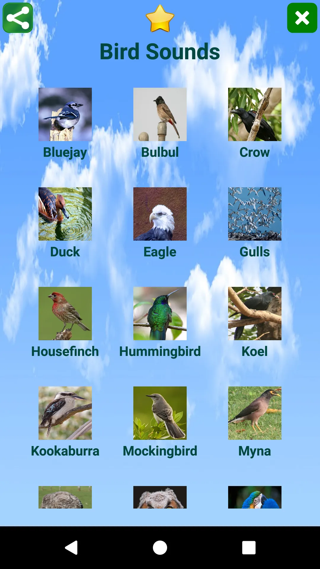 Bird Sounds | Indus Appstore | Screenshot