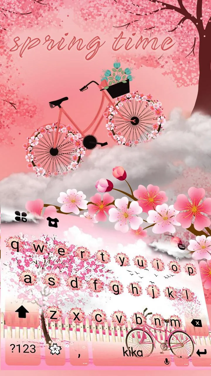 Pink Spring Keyboard Theme | Indus Appstore | Screenshot