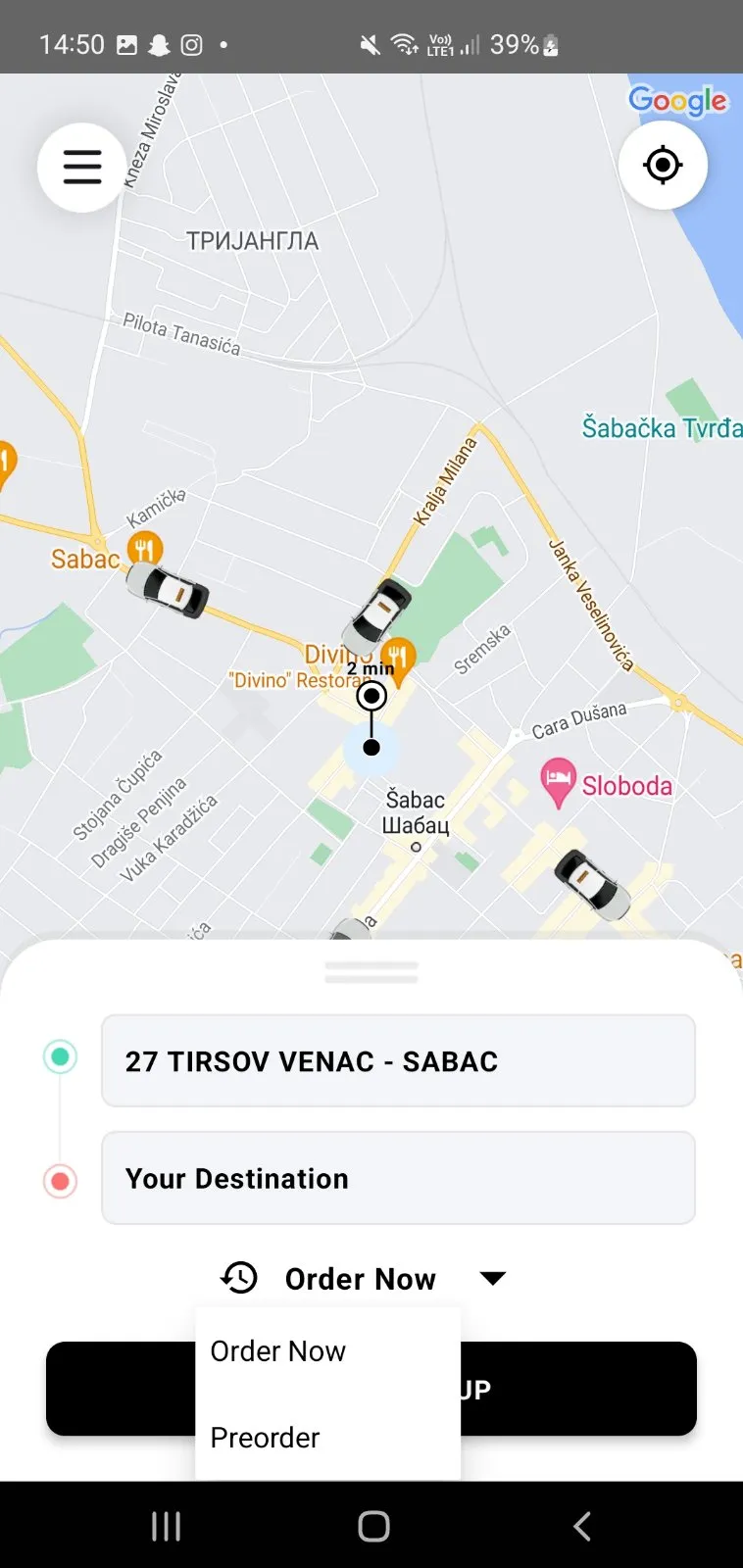 Naš Taxi Šabac | Indus Appstore | Screenshot