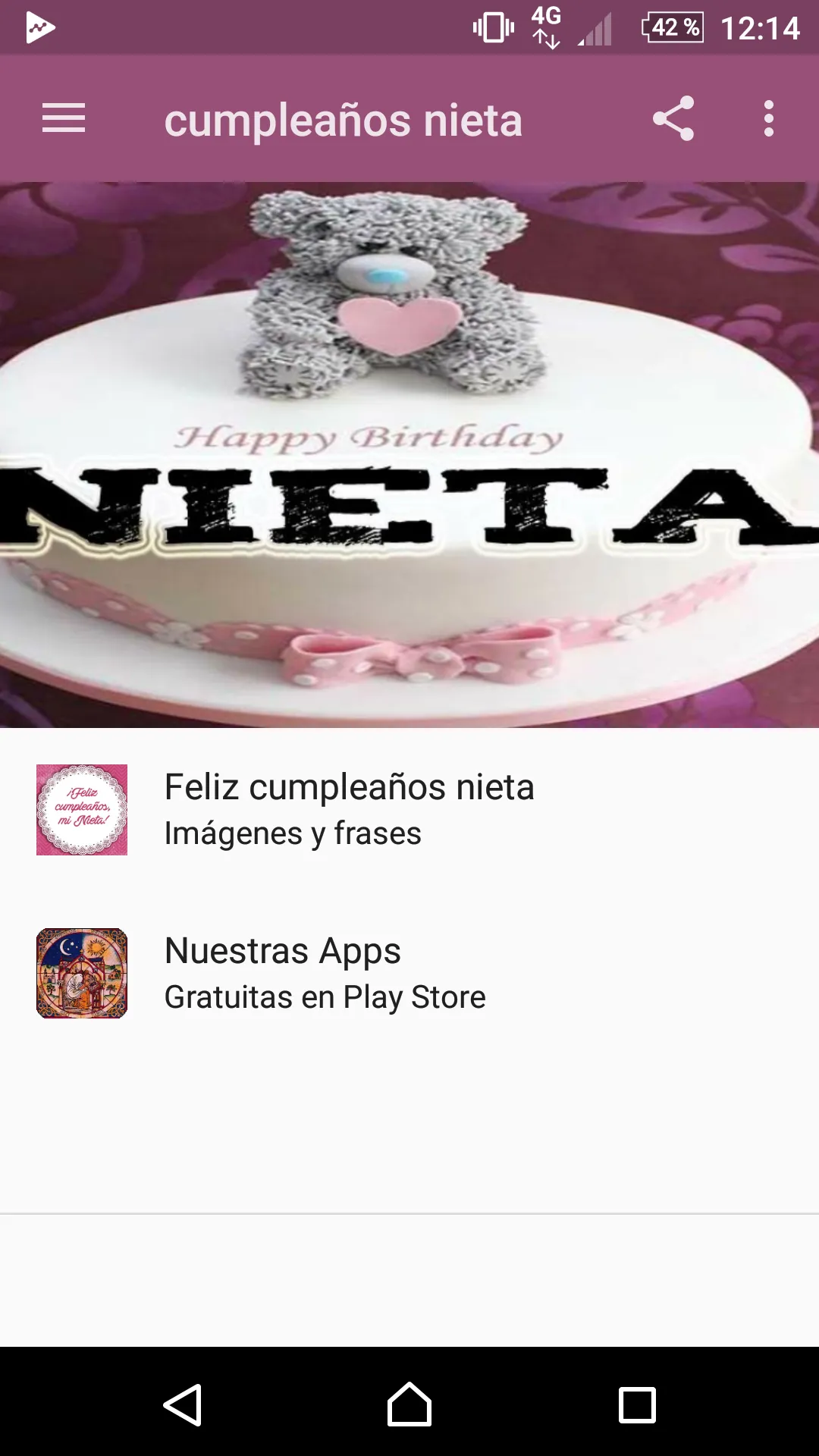 A la mejor nieta del Mundo | Indus Appstore | Screenshot