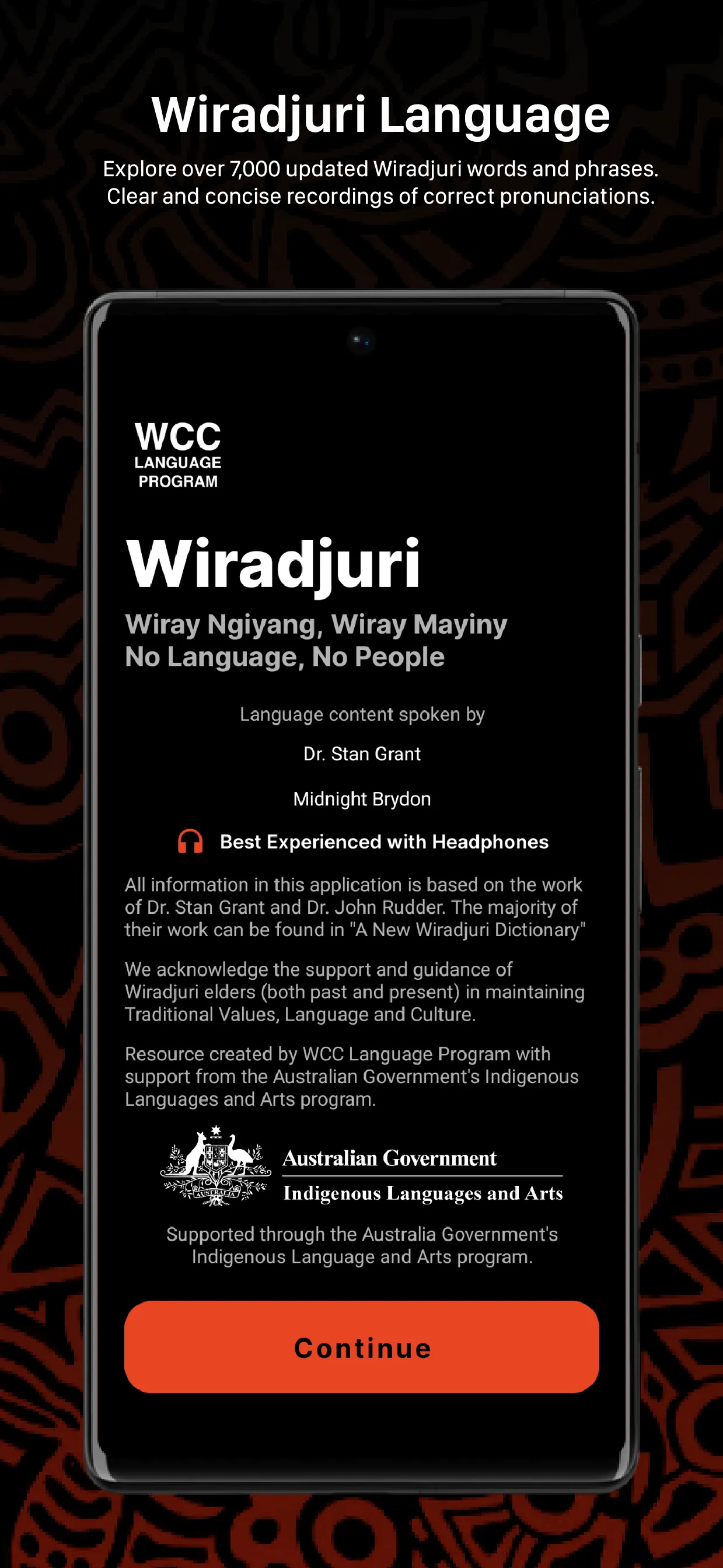 Wiradjuri Dictionary | Indus Appstore | Screenshot