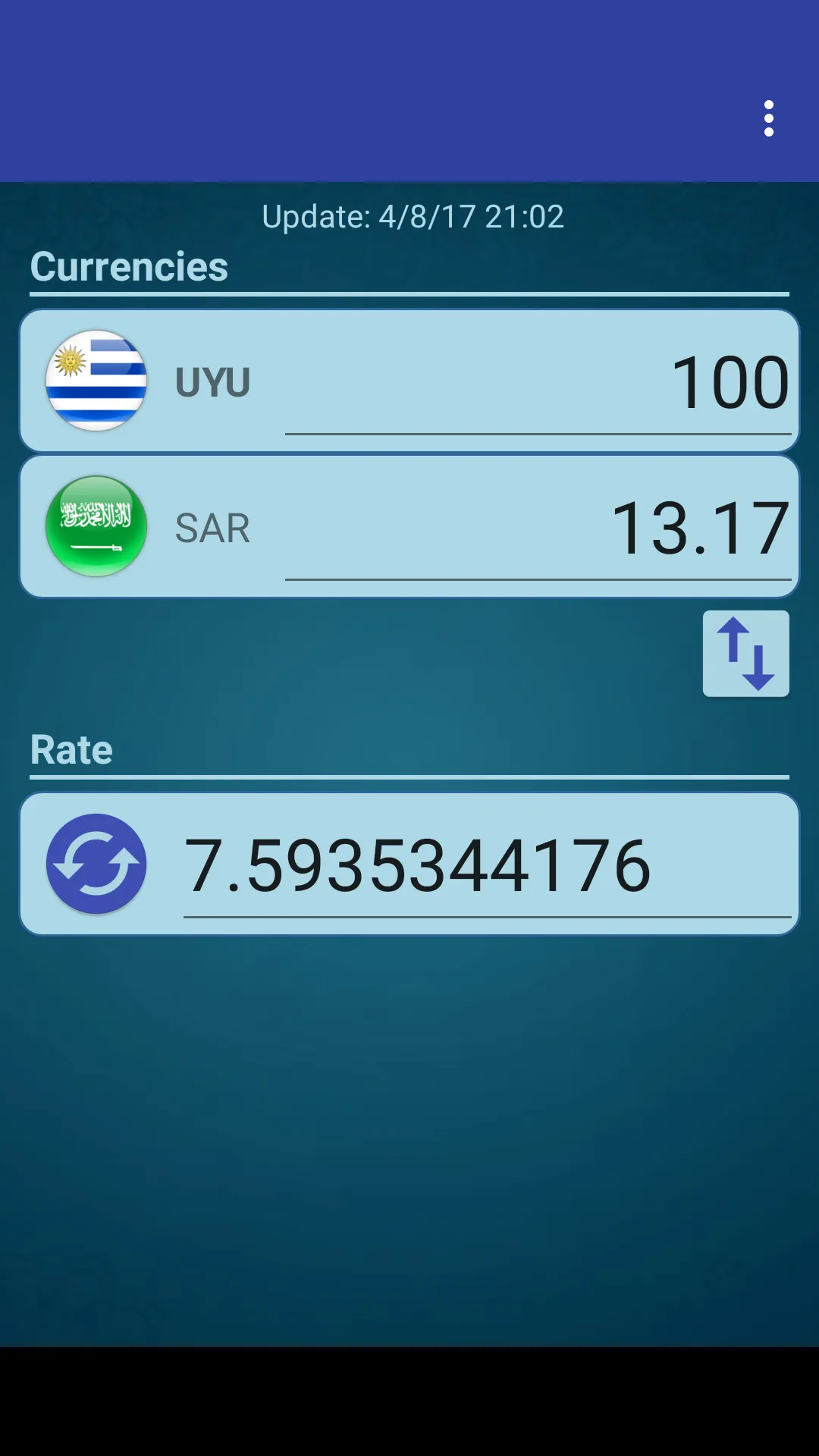 UYU Peso x Saudi Arabian Riyal | Indus Appstore | Screenshot