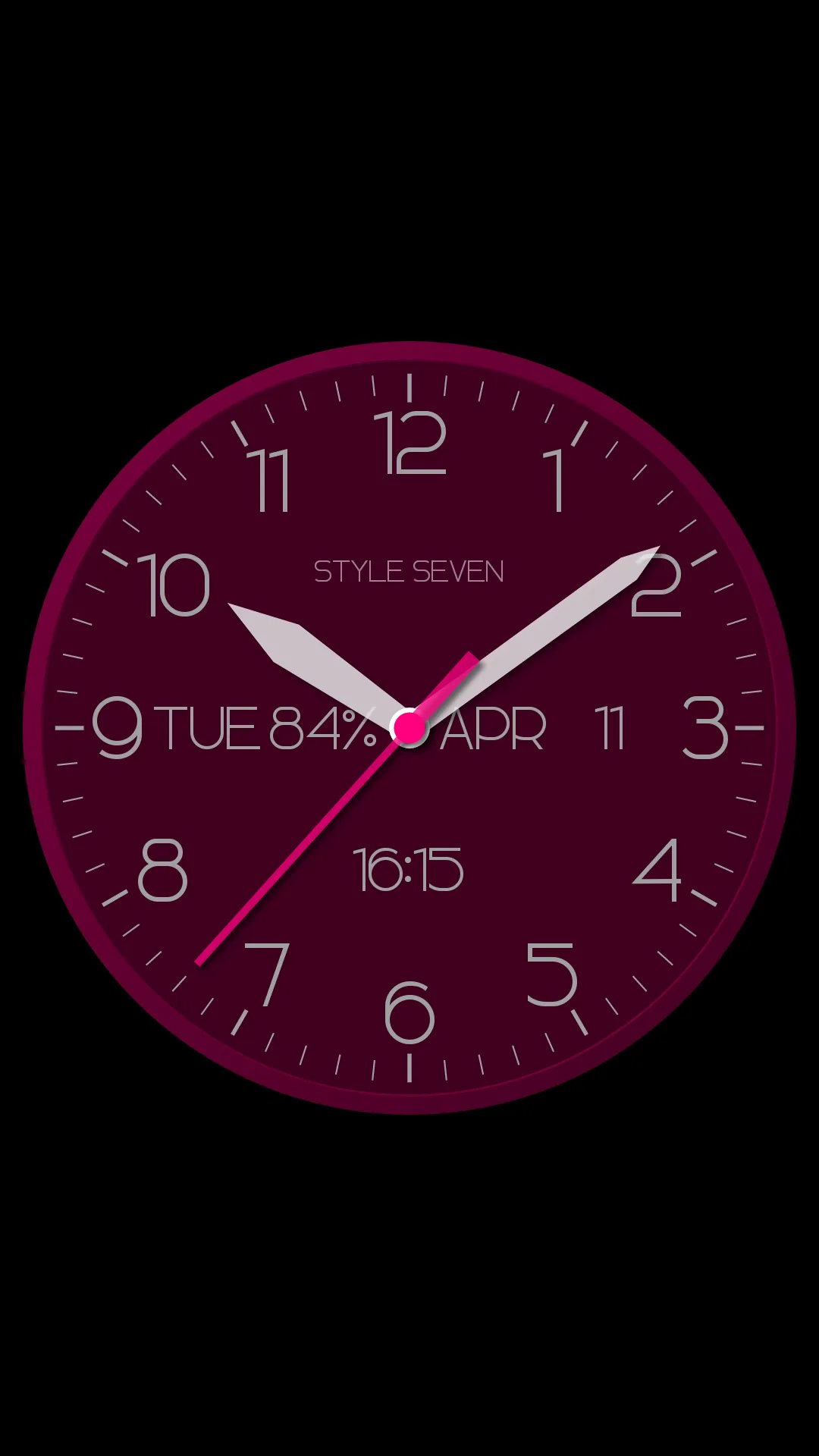 Modern Analog Clock-7 | Indus Appstore | Screenshot