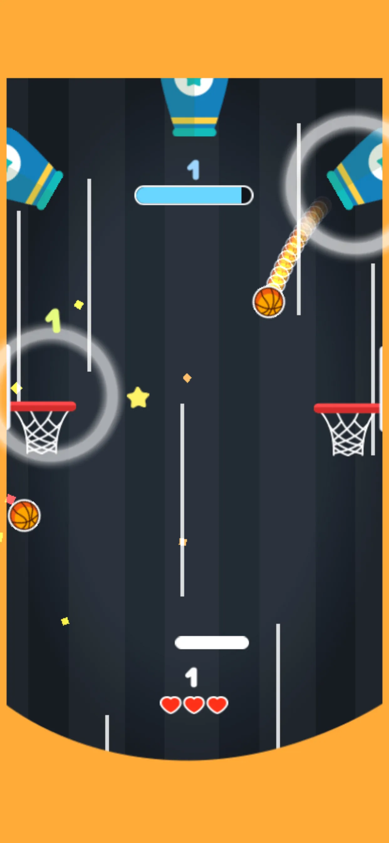 Bouncy Dunks : Fire Hoop Dunks | Indus Appstore | Screenshot