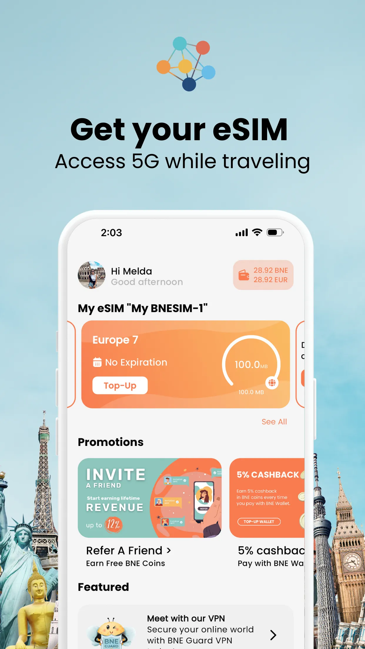 eSIM Mobile Data Packs: BNESIM | Indus Appstore | Screenshot