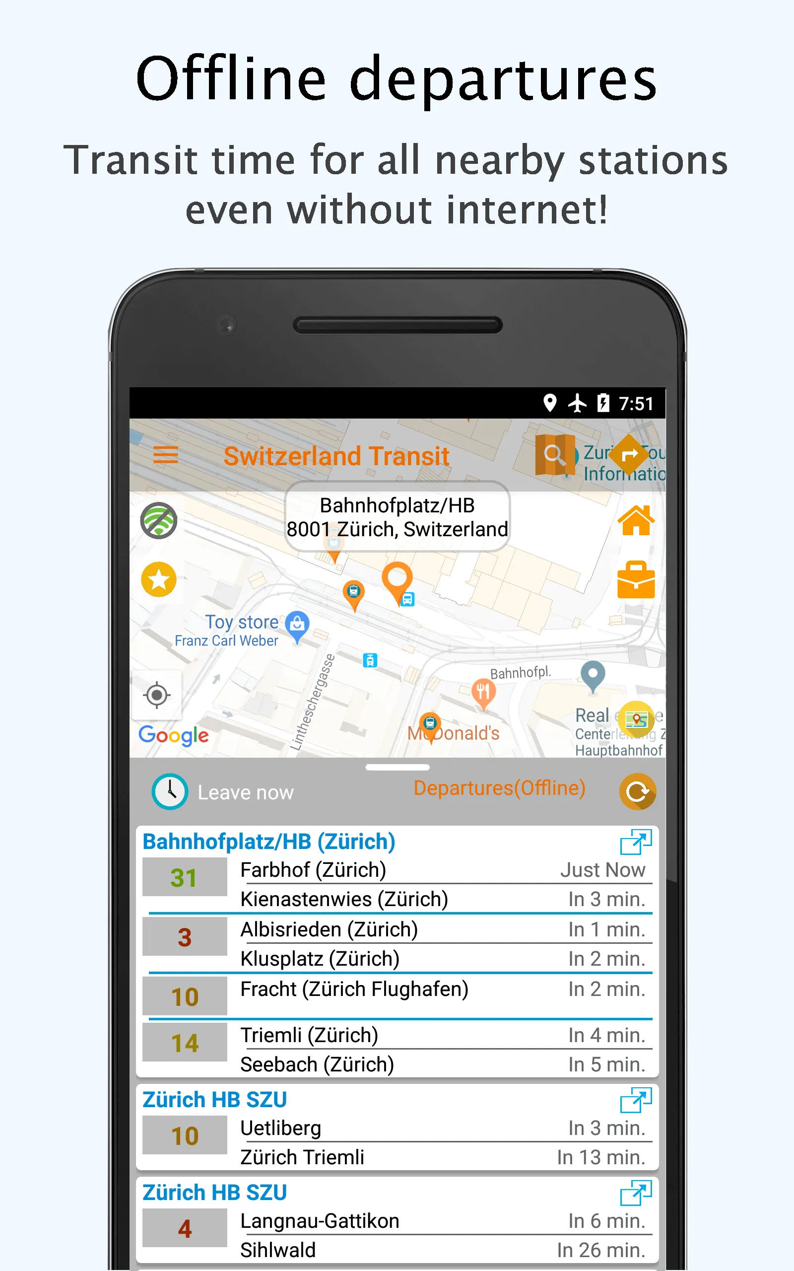 Switzerland Public Transport | Indus Appstore | Screenshot