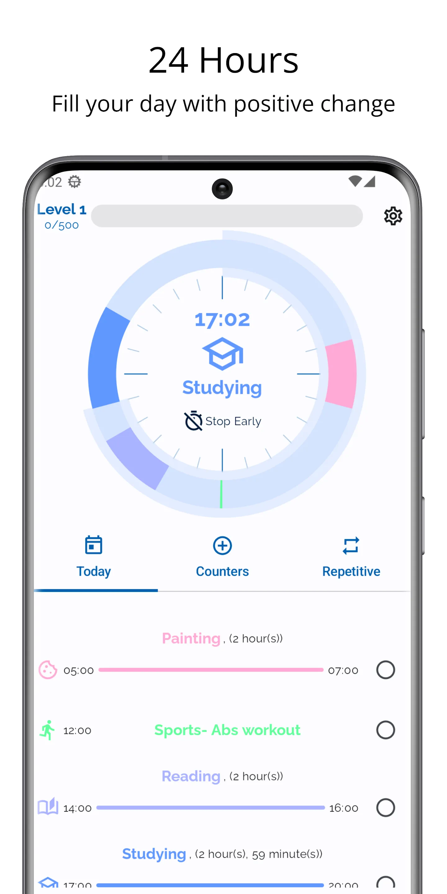 24 Hours- Habit Tracker | Indus Appstore | Screenshot