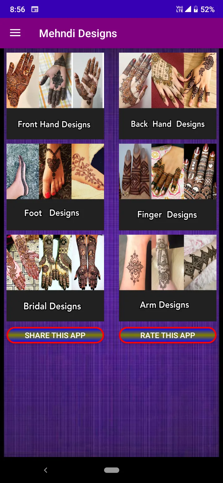 Mehndi Designs offline | Indus Appstore | Screenshot