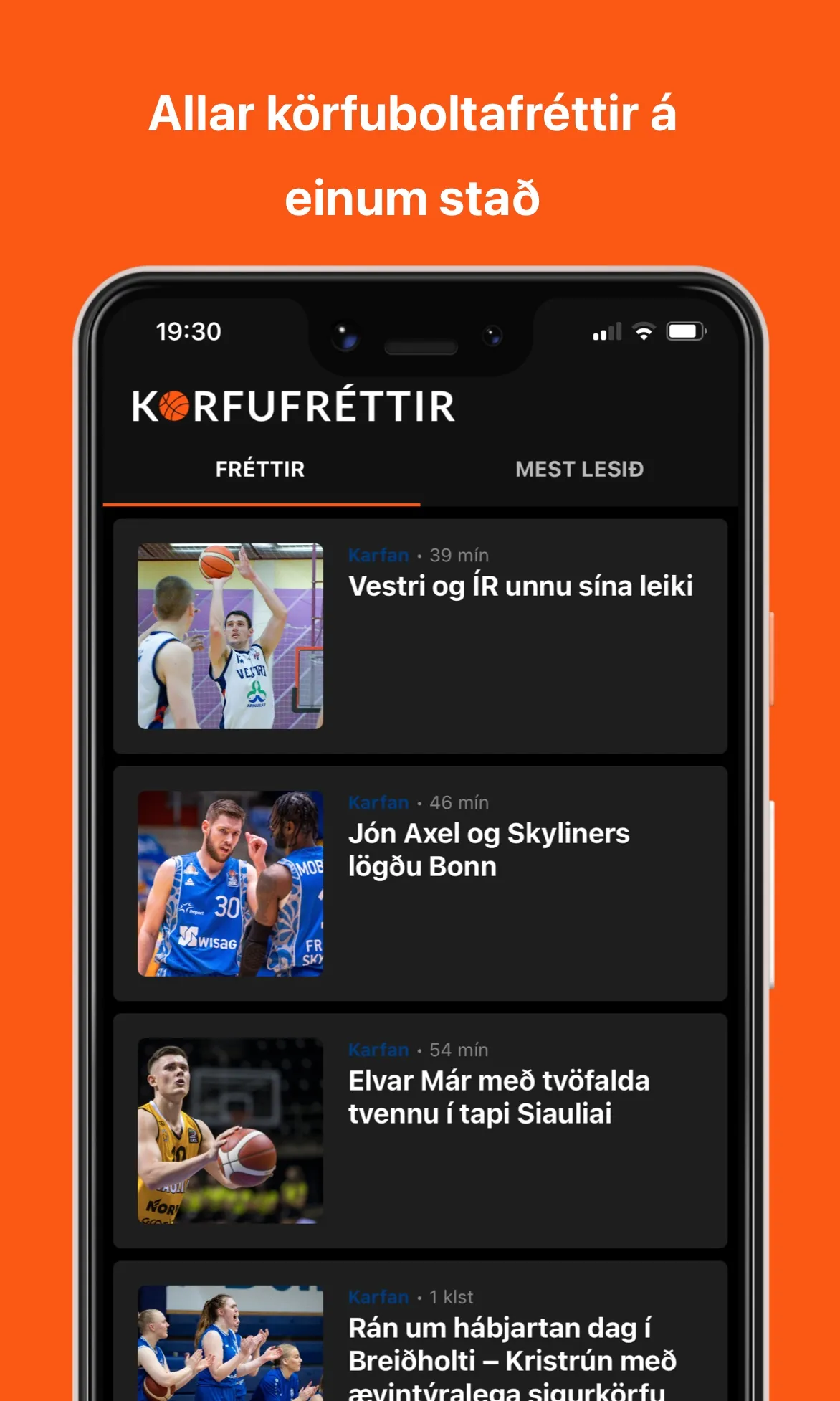 Körfufréttir | Indus Appstore | Screenshot