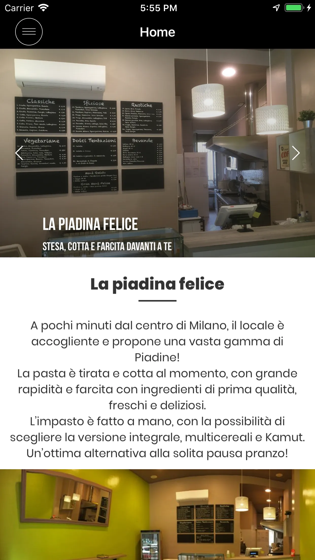 La Piadina Felice | Indus Appstore | Screenshot