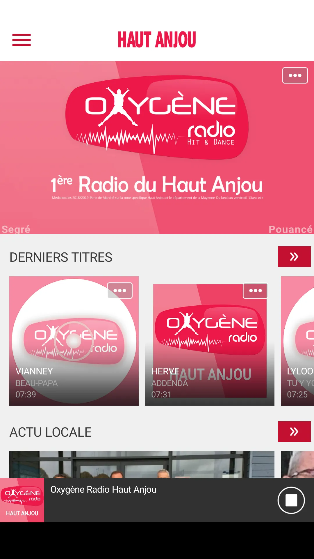 Oxygène Radio | Indus Appstore | Screenshot