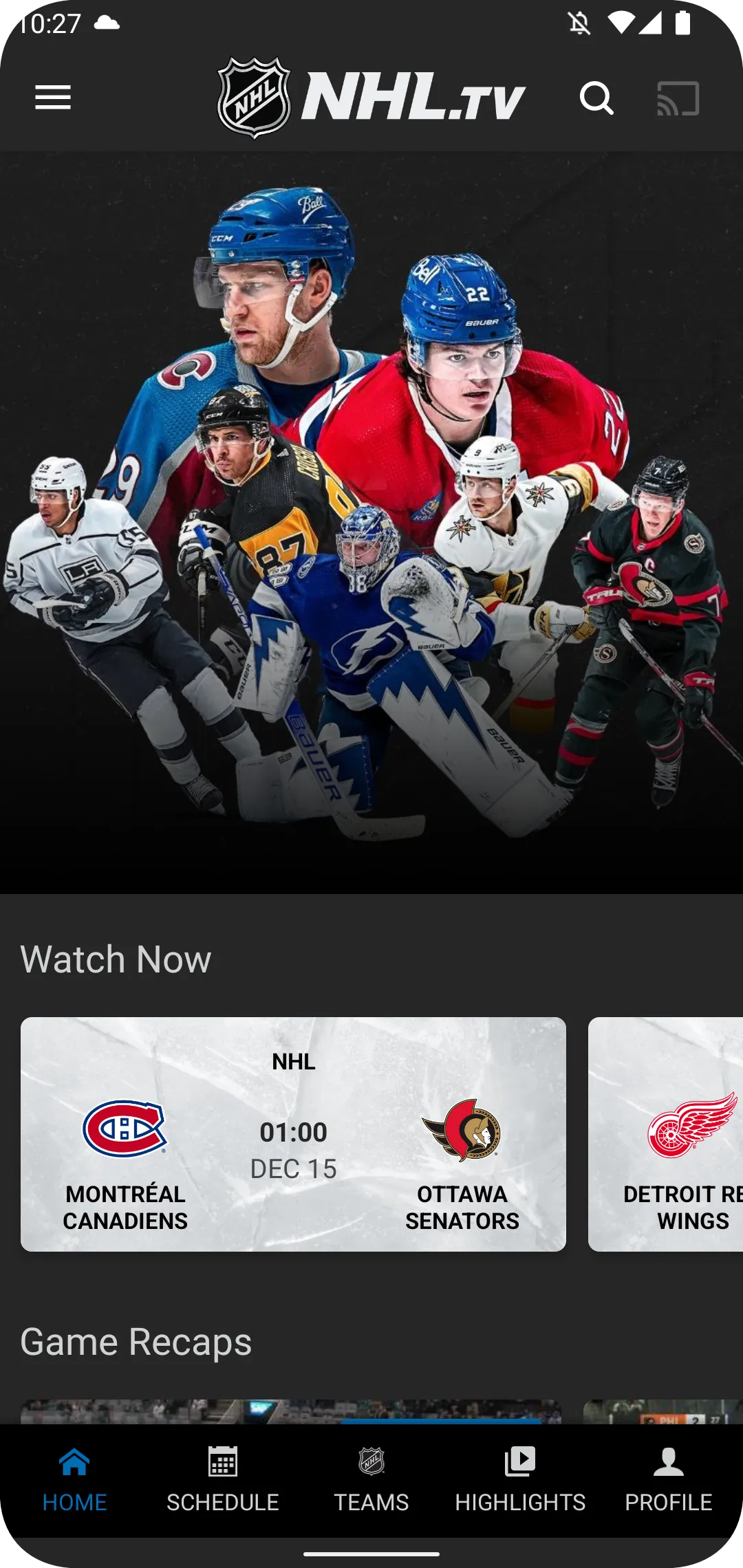 NHL.TV | Indus Appstore | Screenshot