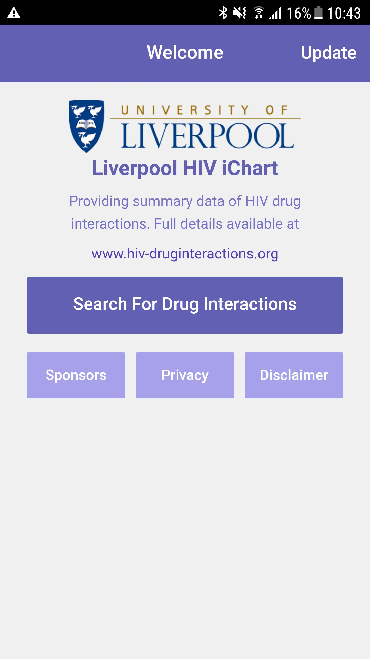 Liverpool HIV iChart | Indus Appstore | Screenshot