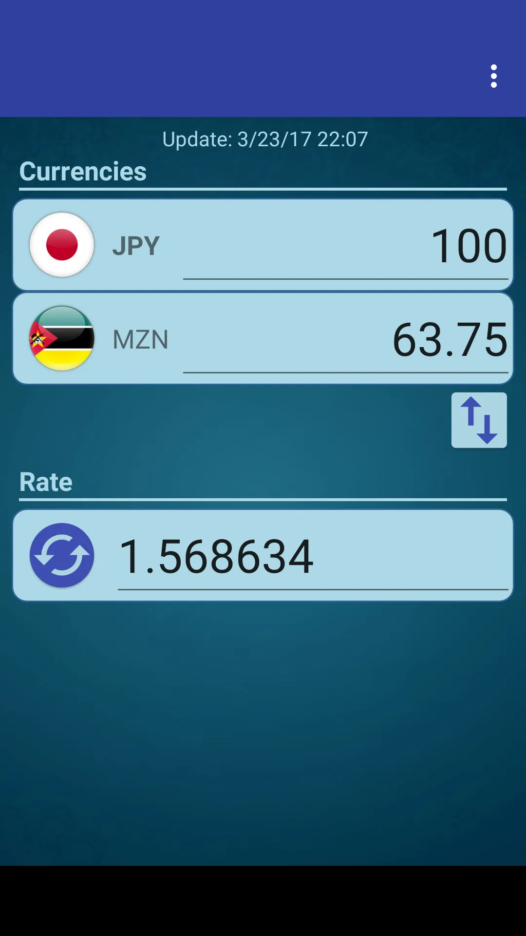 Japan Yen x Mozambique Metical | Indus Appstore | Screenshot