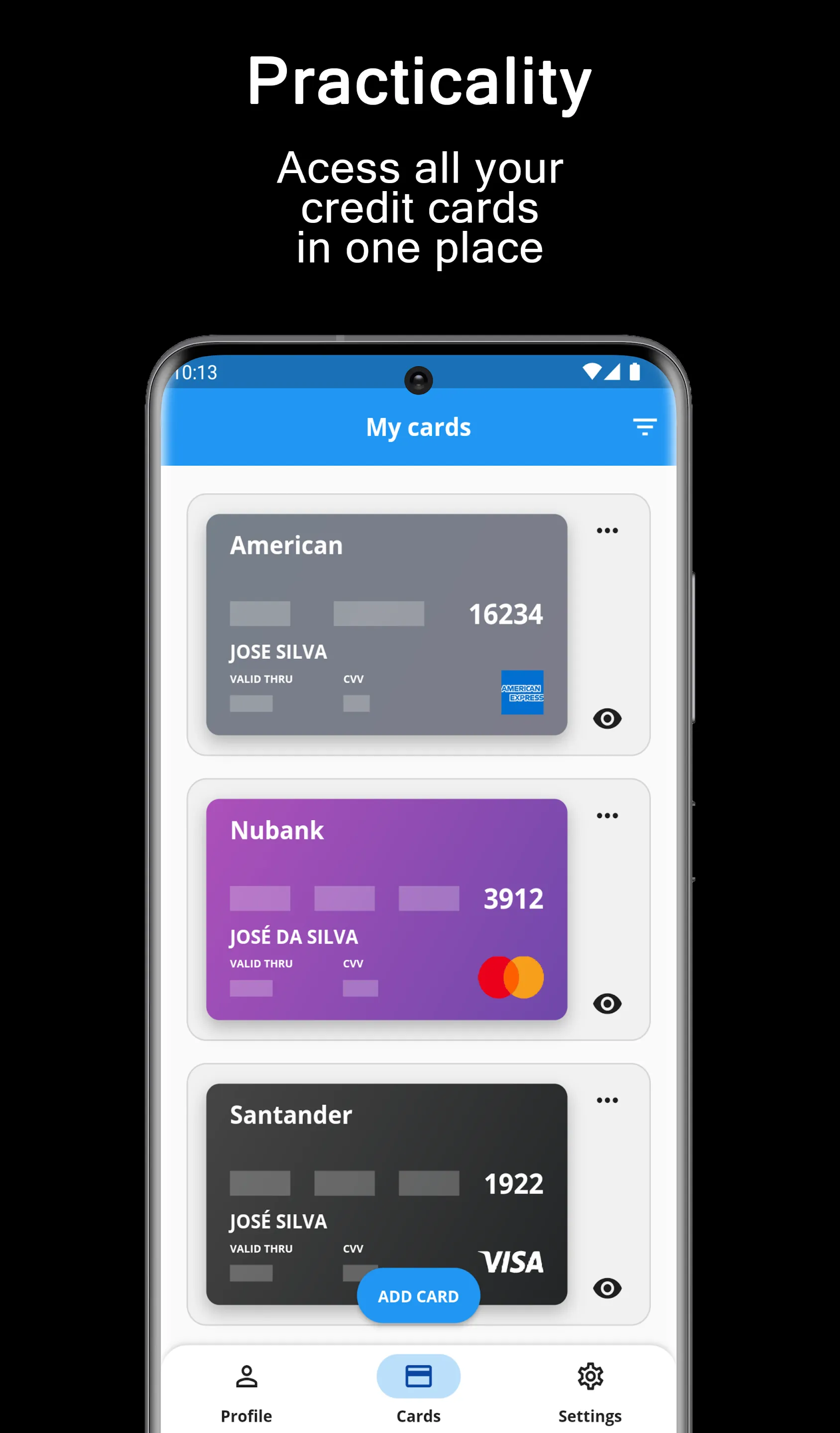 Credit Card Wallet | Indus Appstore | Screenshot