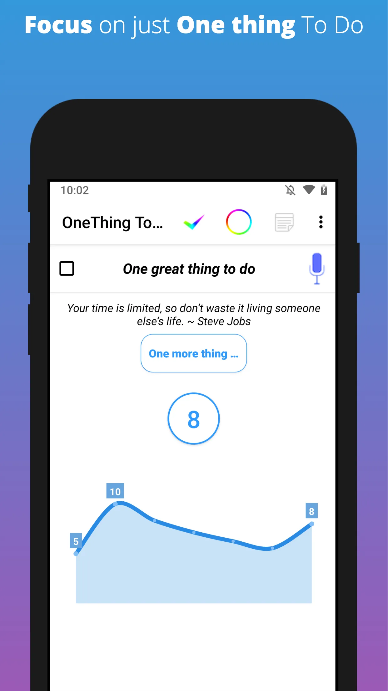 OneThing Todo | Indus Appstore | Screenshot