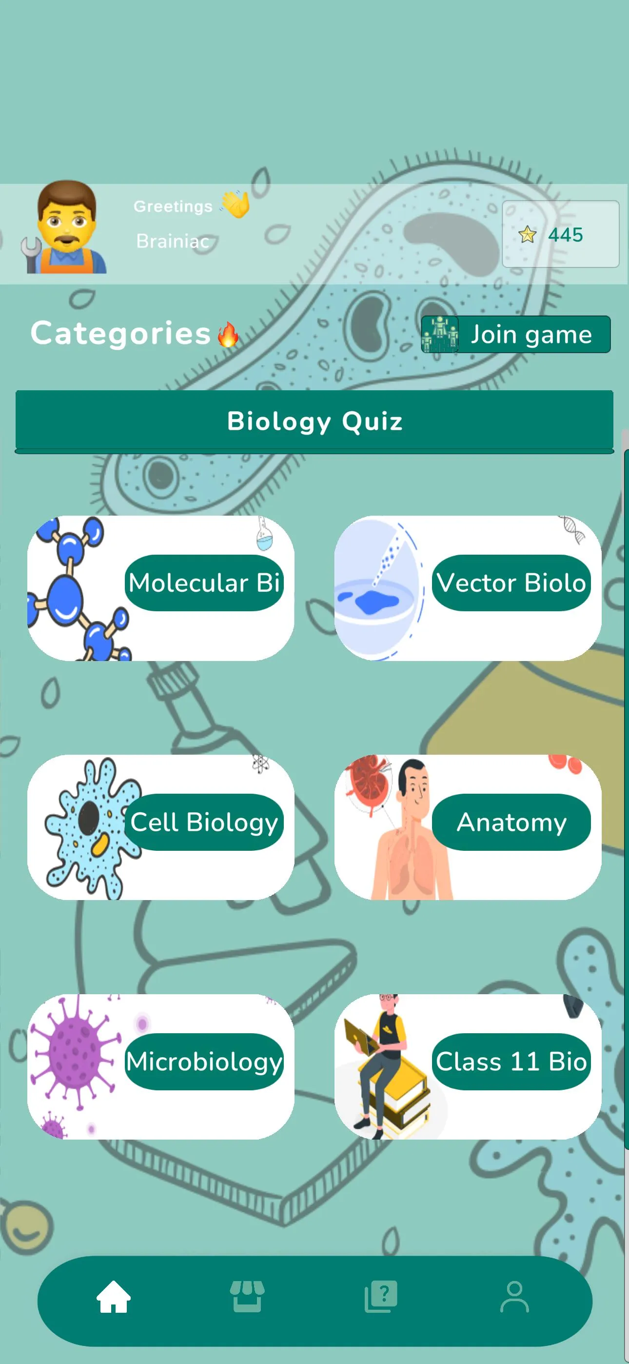 Biology Test Quiz | Indus Appstore | Screenshot