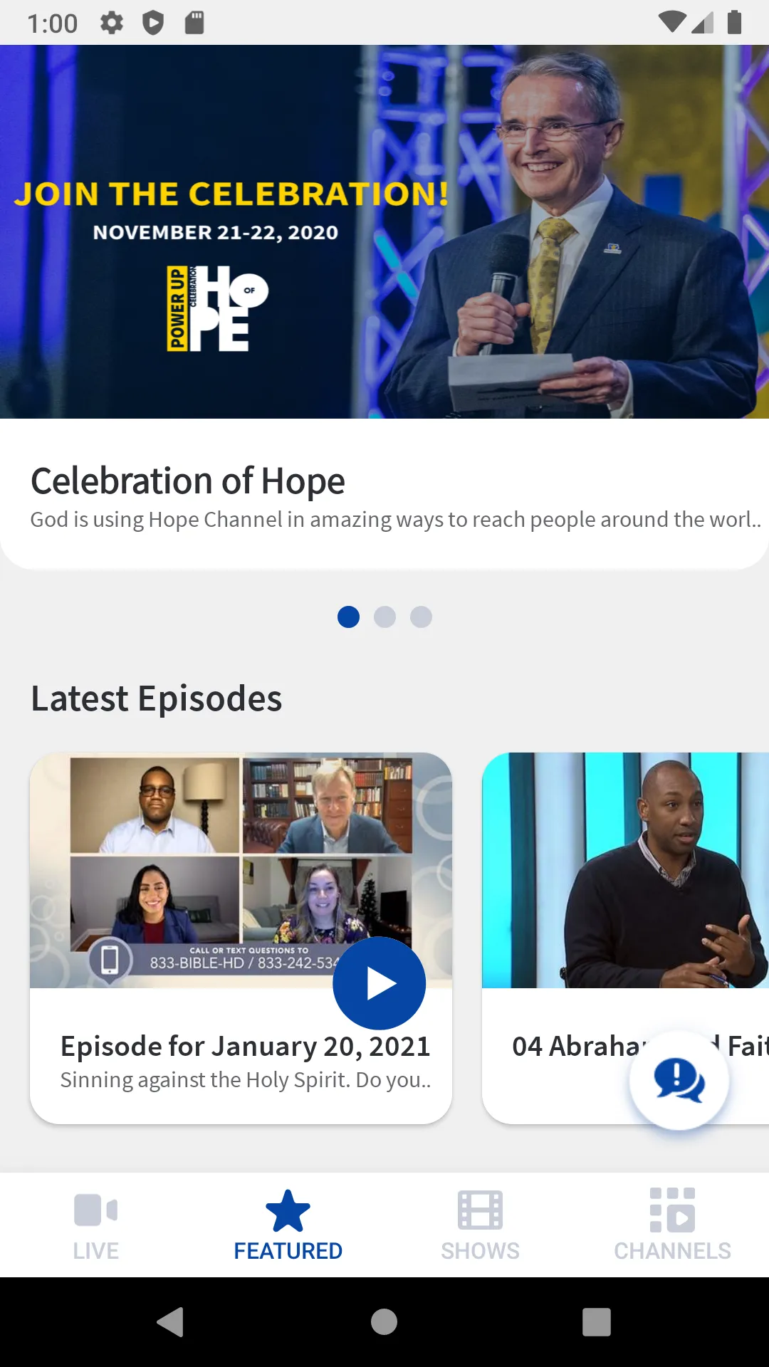 Hope Channel | Indus Appstore | Screenshot