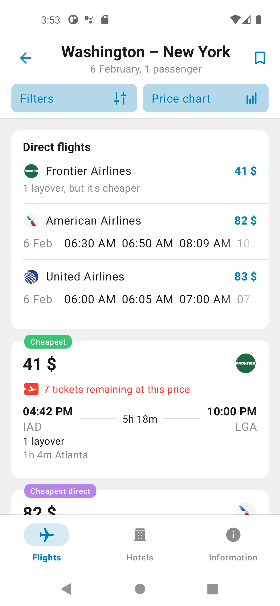 Cheap Flights | Indus Appstore | Screenshot