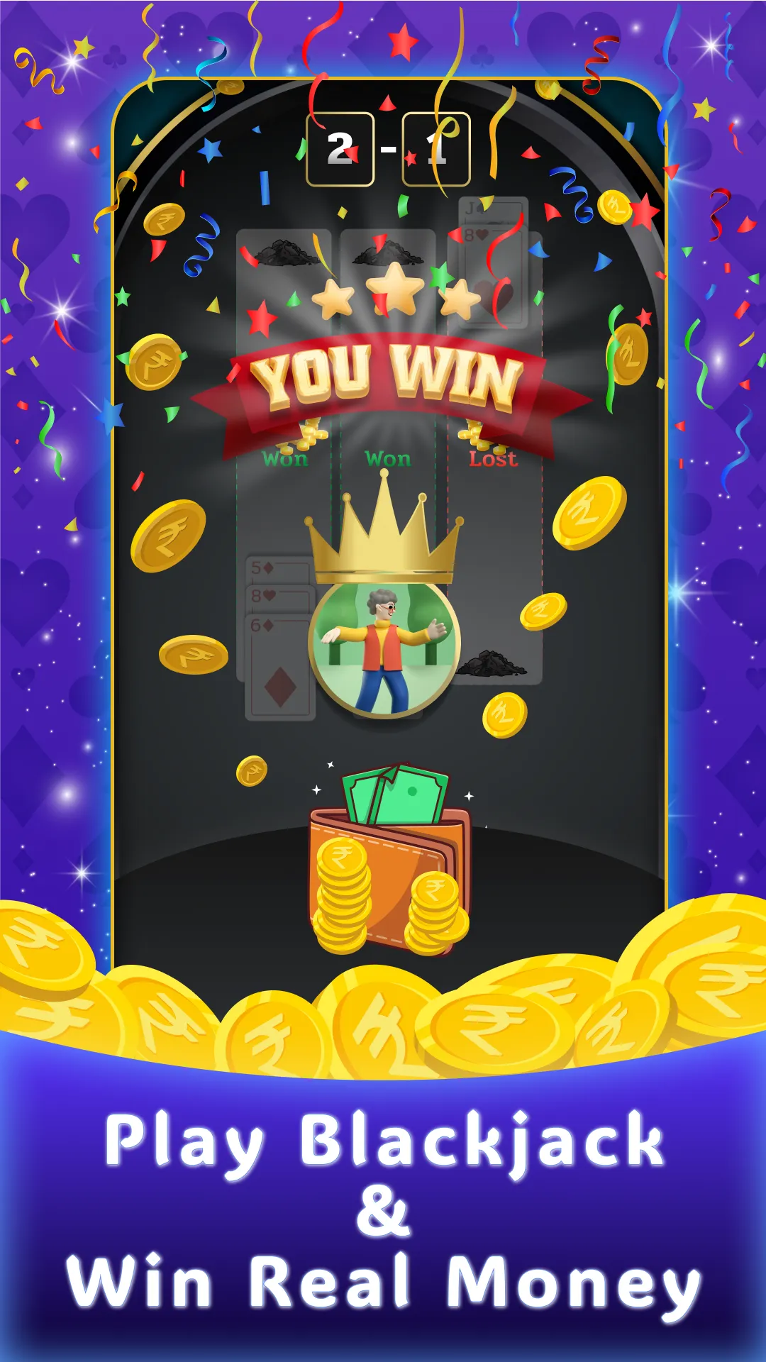 Blackjack FreeWin | Indus Appstore | Screenshot