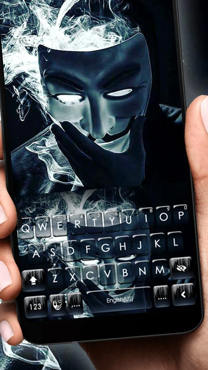 Anonymous Smoke Keyboard Theme | Indus Appstore | Screenshot