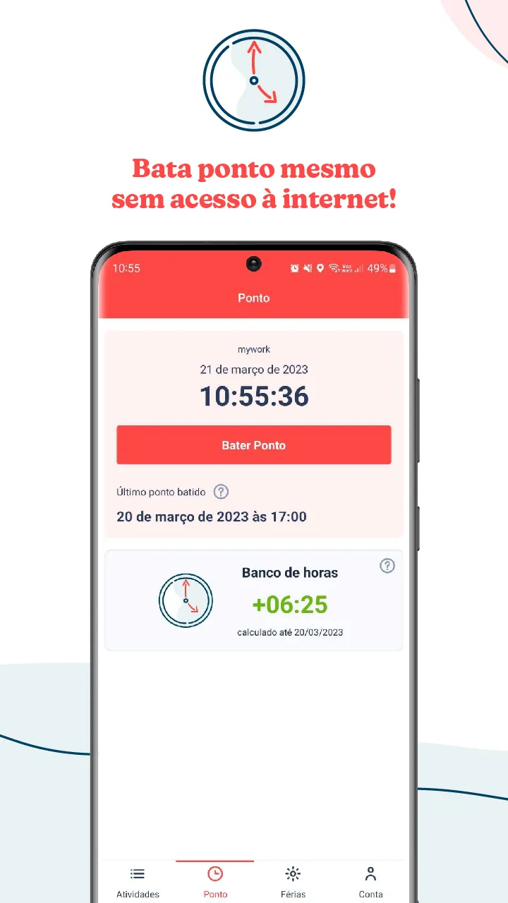 mywork: Ponto e Férias | Indus Appstore | Screenshot