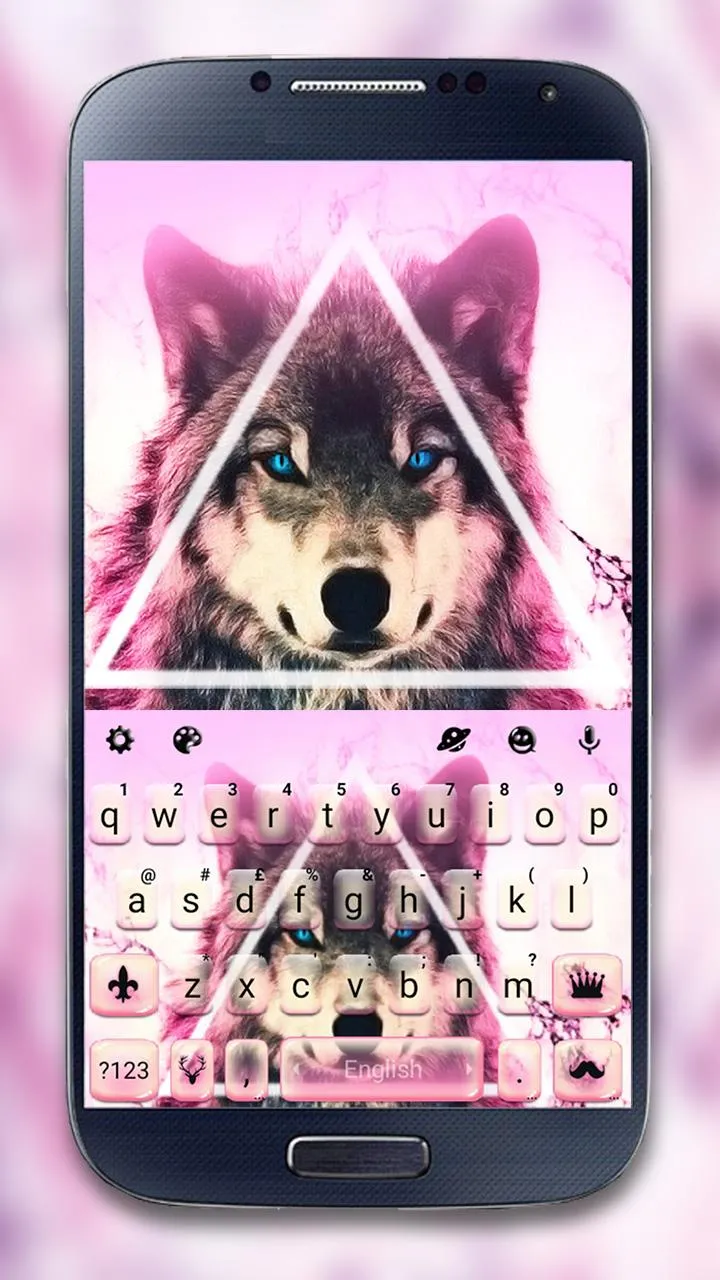 Wolf Hipster Triangle Keyboard | Indus Appstore | Screenshot