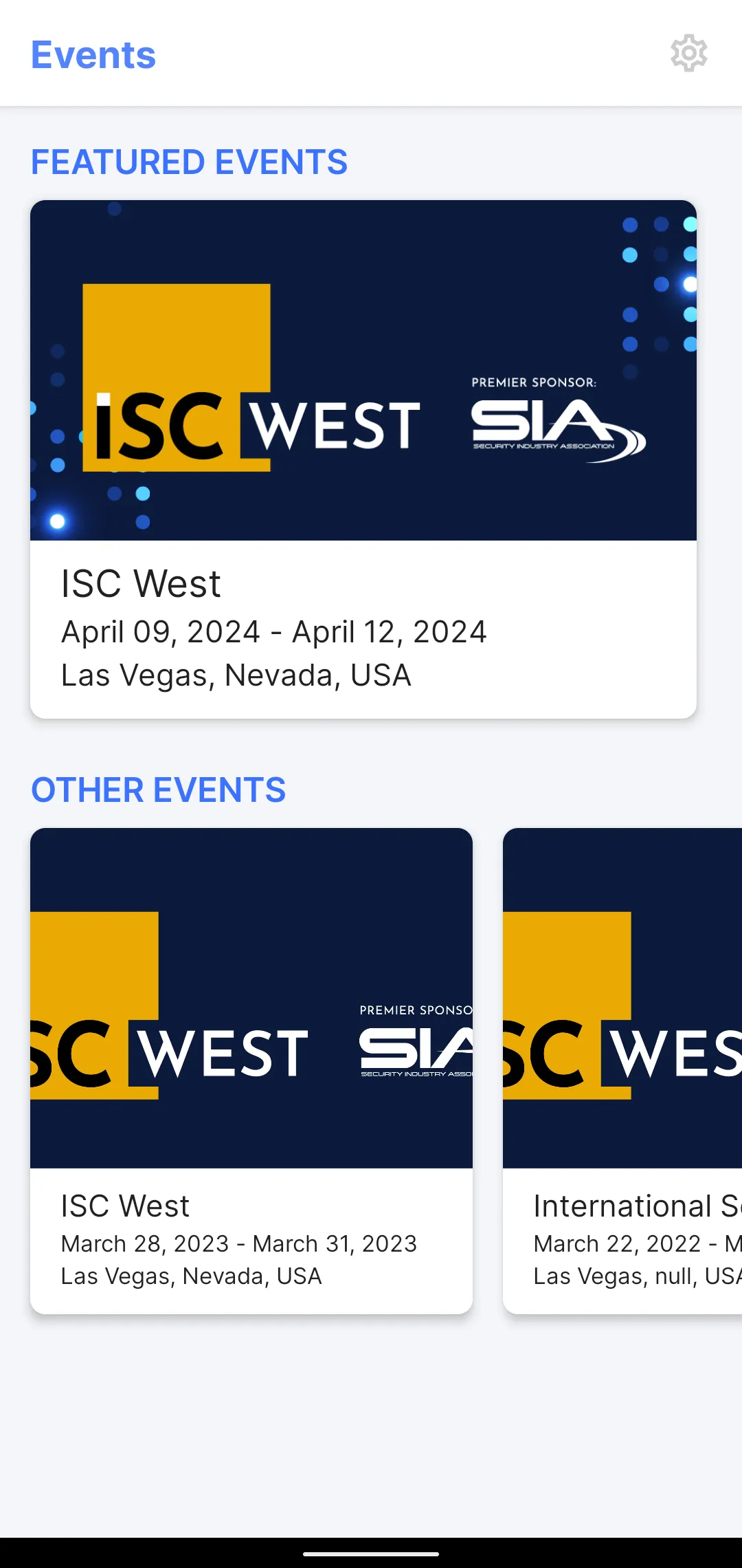 ISC West | Indus Appstore | Screenshot