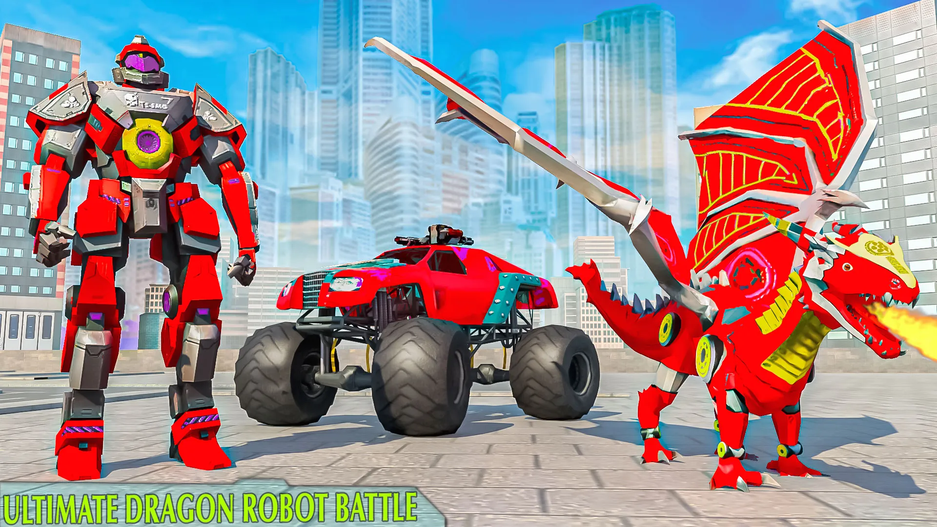 Flying Dragon Robot War Game | Indus Appstore | Screenshot